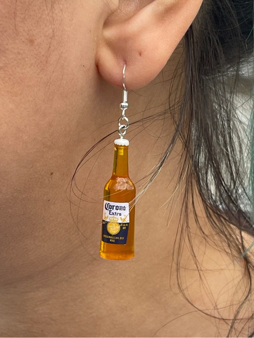 Corona bottle Earrings - Novelty Women’s Jewelry